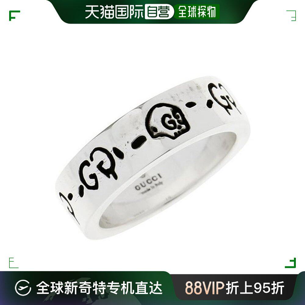 自营gucci 古驰 骷髅头图案幽灵男士戒指 ybc477339001