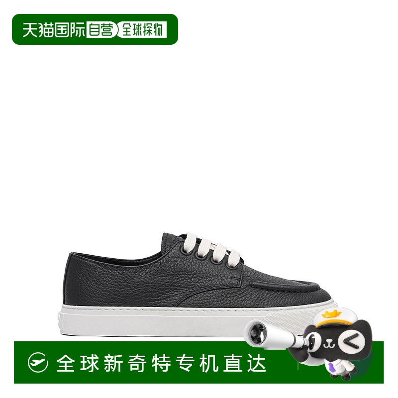1h可退 香港直邮潮奢 Prada 普拉达 男士 皮质运动鞋 2EE427MN0F0