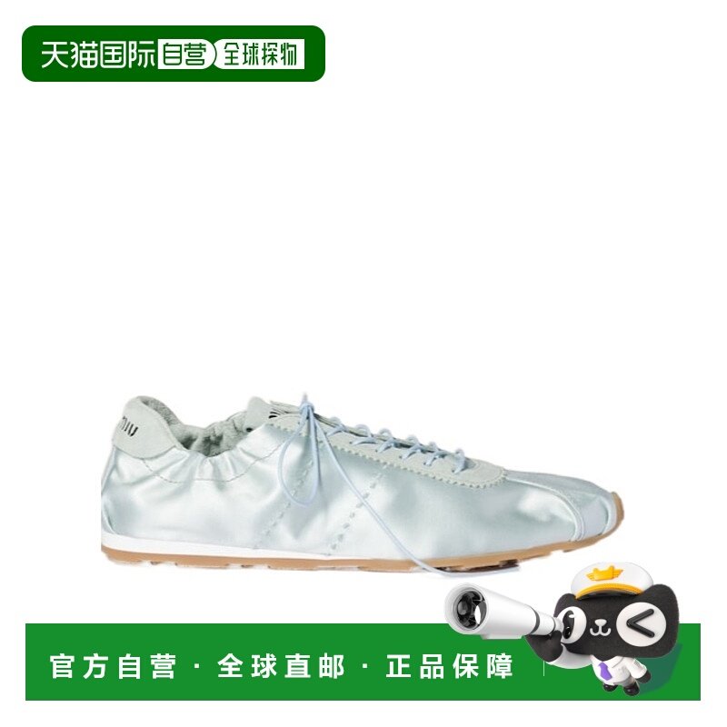 1h可退 香港直邮Miu Miu Plume缎面运动鞋 5E570E049F005