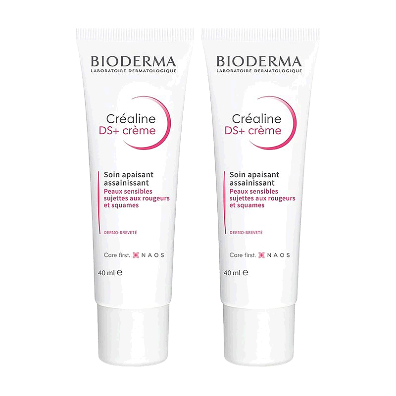 欧洲直邮Bioderma贝德玛舒妍DS+舒缓精华面霜40MLx2支装正品