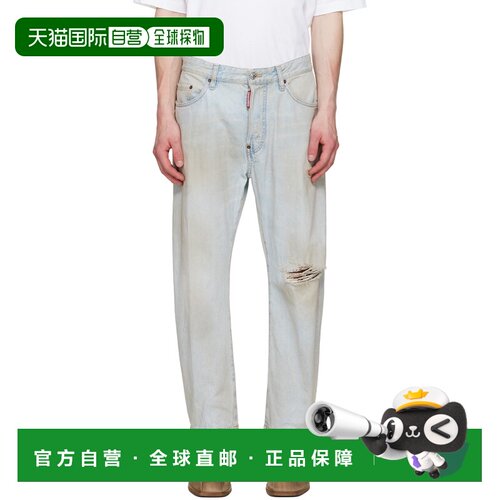 香港直邮Dsquared2 二次方 男士 蓝色 Light L.A. Wash Bro 牛仔