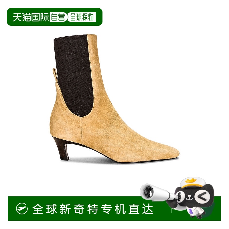 香港直邮潮奢 TOTÊME 女士 中跟绒面革靴子 224907皮鞋