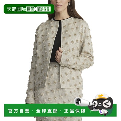 自营lafayette 148 new yorkLafayette 148纽约亚麻混纺夹克-白色
