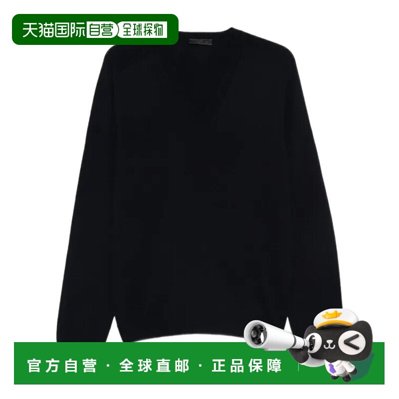 香港直邮PRADA 男士针织衫 UMF02917AYF0008 AW2025 蓝色 长袖针图片