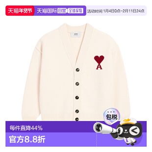 香港直邮Ami Paris 长袖开衫 UKC367018.羊毛