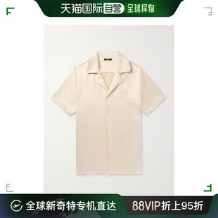 Camp 男士 巴尔曼 香港直邮潮奢 Logo刺绣缎面衬 Balmain Collar