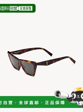 自营欧洲直邮YSL圣罗兰 RIM系列SL M103女士中哈瓦那色/浅金色/灰