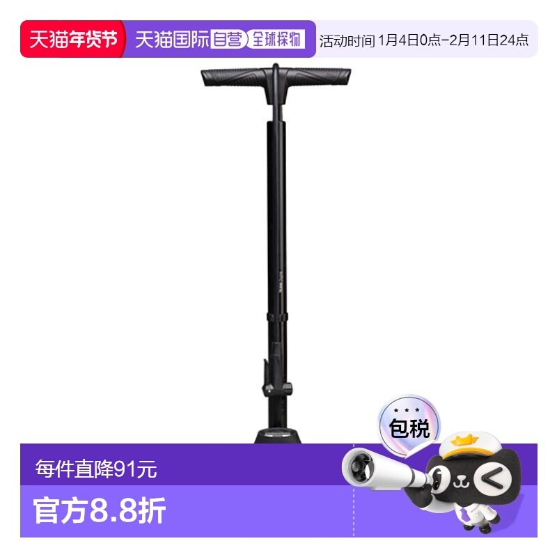 自营PRO DIGITAL TEAM自行车电子显示屏铝合金地泵数位立式打气筒