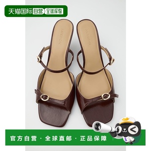 DOUBLE MO1164BW036526 BELTED 凉鞋 黑 WEDGE 日本直邮MOUSSY