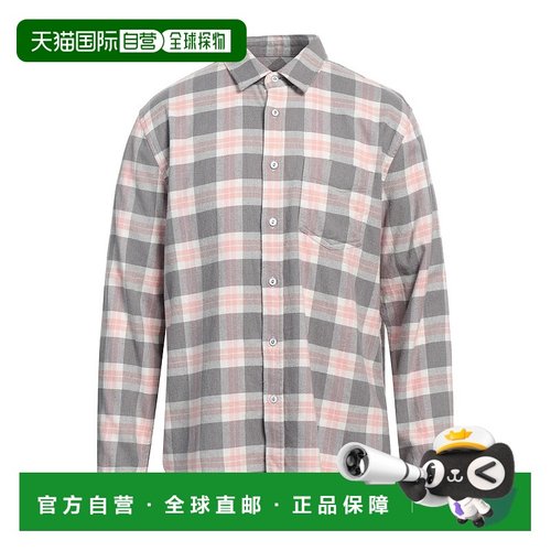1h可退 香港直邮潮奢 Rails 男士 格纹衬衫 grey灰色 舒适时尚