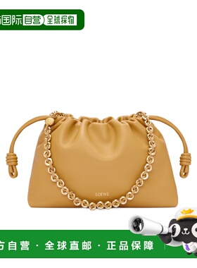 1h可退 香港直邮LOEWE/罗意威 女士 小号Flamenco 抽绳单肩包 25F