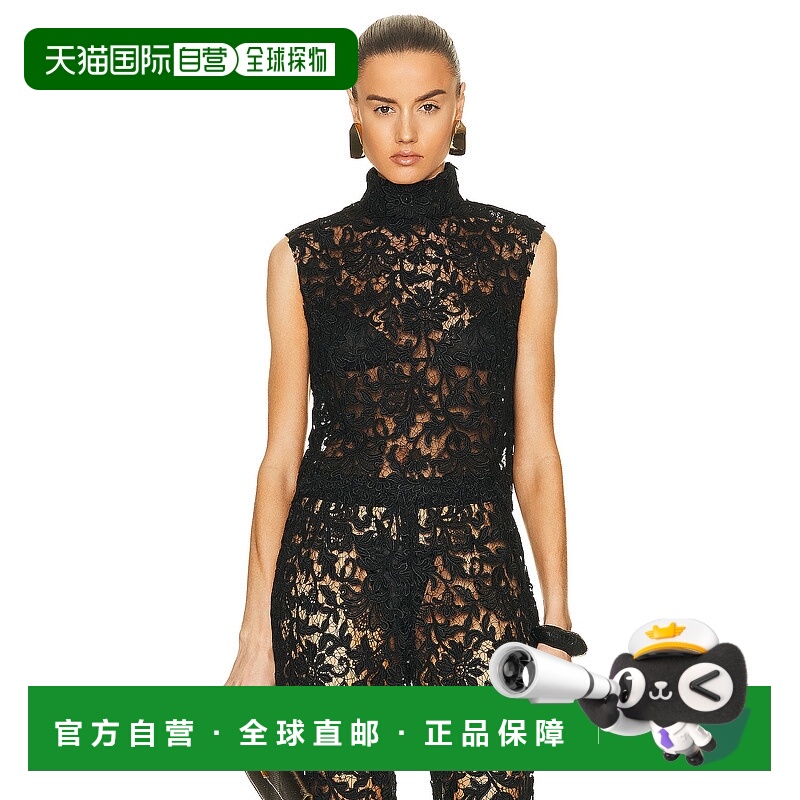 1h可退 香港直邮潮奢 Saint Laurent 圣罗兰 女士 蕾丝背心 72084