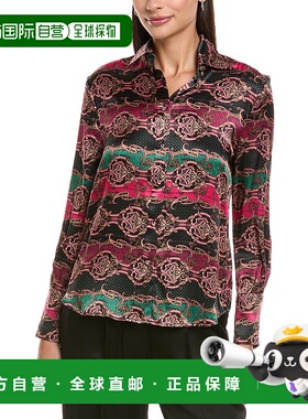 自营tyler boe Chloe Silk Shirt - black 美国奥莱直发