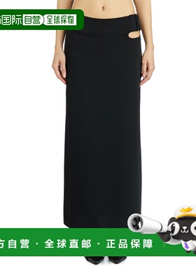 1h可退 香港直邮Courreges 女士 LOOP 长款高科技半身裙 L125CJU2