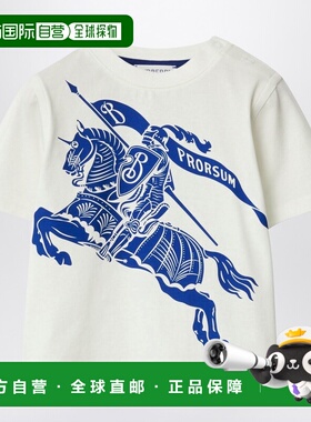 1h可退 潮奢 Burberry 巴宝莉 女童 EKD 白色棉质T恤童装 8078330