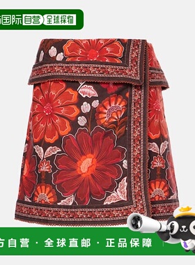 香港直邮FARM RIO 女士 Gigi 织锦棉质裹裙 red红色 舒适时尚