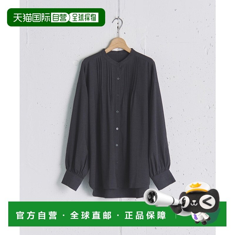 1h可退 日本直邮DOUX ARCHIVES 女装 宽松半高领衬衫 立体褶设计