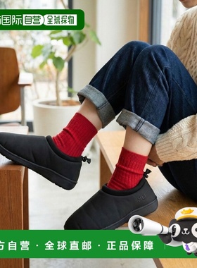 1h可退 日本直邮MEI男女同款羊绒风格穆勒鞋 2WAY抽绳保暖拖 0141