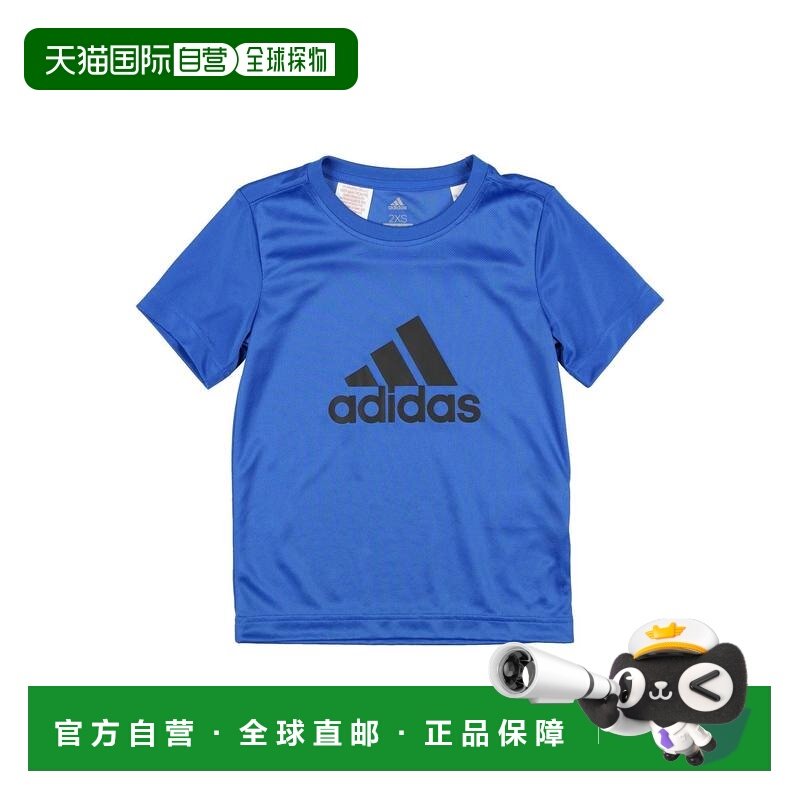 香港直邮adidas 阿迪达斯 男童 T恤童装 blue蓝色 舒适时尚,童装/婴儿装/亲子装,T恤,淘宝优惠券,粉丝福利购,淘宝优惠卷