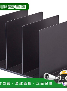 【日本直邮】山崎实业立式包类收纳架2个装黑色W31.8XD24XH21cm 4