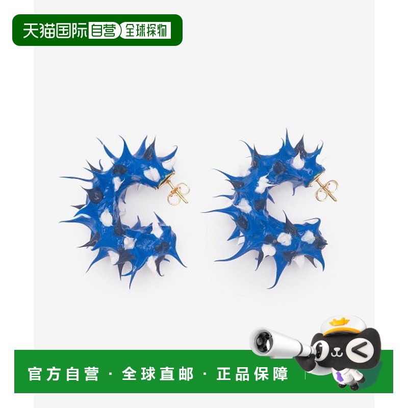韩国直邮SUNNEI 女士CACCWJEW031MET0077577RUBBERIZED TUFT EARRI