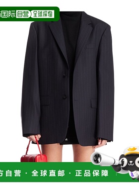 香港直邮Maison Margiela 细条纹羊毛夹克外套 S29BN0414M35581