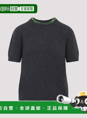 香港直邮PRADA 女士针织衫 P24V2BSOOO18M6F0308 SS2026 灰色