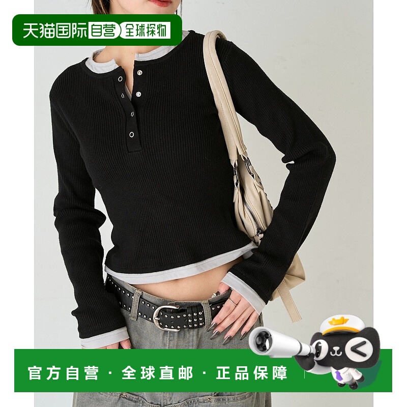 1h可退 日本直邮WHO'S WHO gallery 女装 配色拼接半高领针织衫