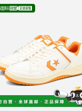 日本直邮匡威 WEAPON CC OX 男女士低帮运动鞋白色/橙色尺码 3420