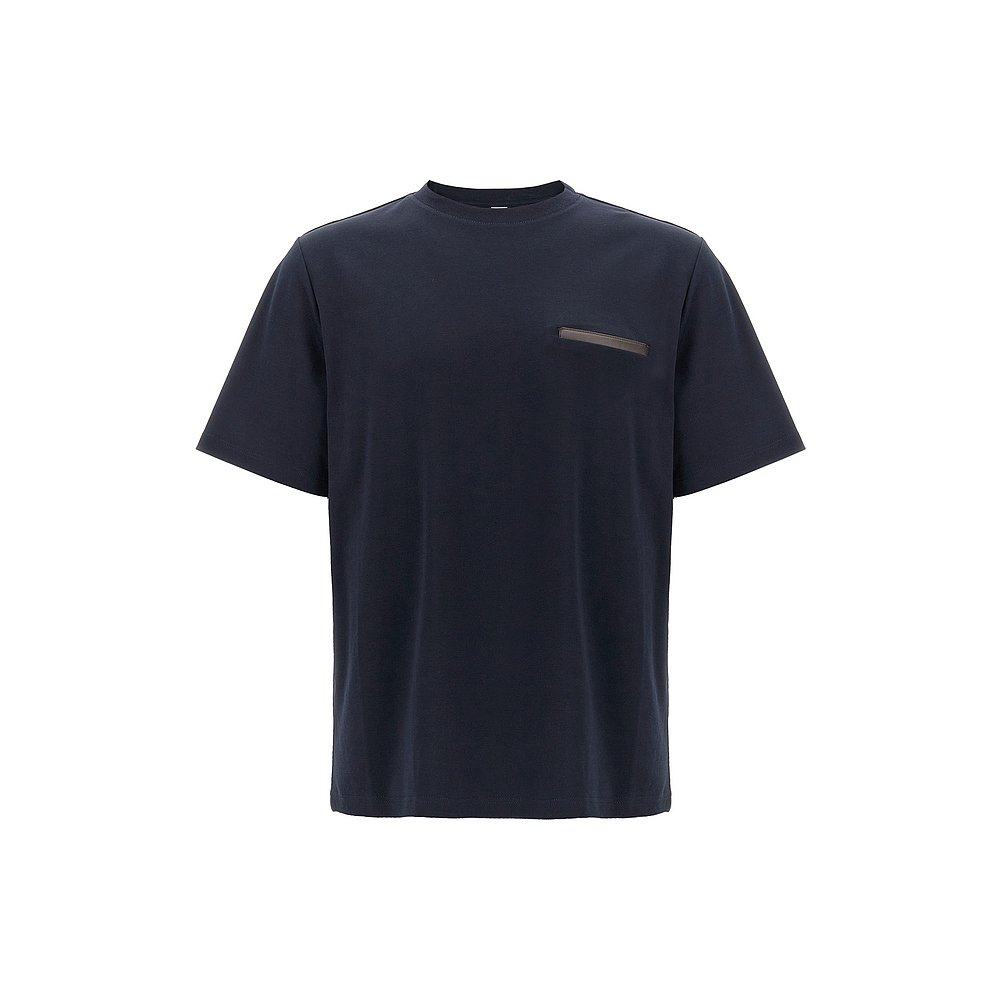Berluti 伯尔鲁帝 男士 'Leather Tab' T恤 R28JRS155002