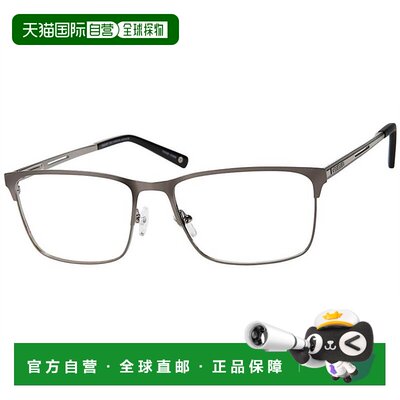 自营haggarMen's H296 Rectangle Eyeglassses In Charcoal- cha