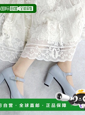 【日本直邮】SFWLibertyDoll粗跟带高跟鞋/1110（浅蓝色Pyo时尚休