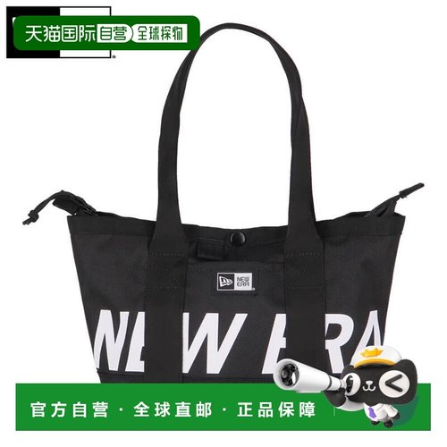 日本直邮New Era 男女印花Logo迷你手提包 14521300 黑/白