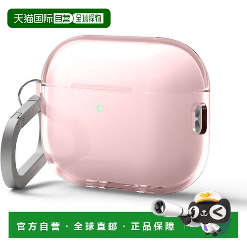 【日本直邮】elago AirPods Pro3透明防摔挂绳套 粉色