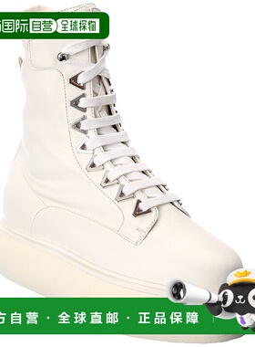 自营 the atticoAttico Selene 皮靴 - 白色 美国奥莱直发厚底鞋