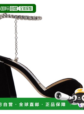 香港直邮Jimmy Choo 周仰杰 女士 黑色 Saeda 85 凉鞋 SAEDASANDA