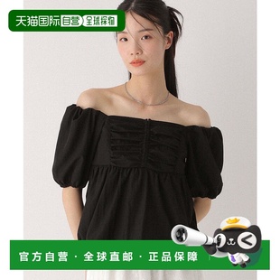 1h可退 日本直邮Heather 女士前扣气球袖衫 497925上衣泡泡袖