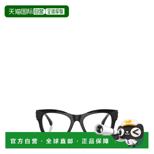 1h可退 香港直邮CHANEL 女士眼镜 CH3498C622 CO 黑色 全框平光镜