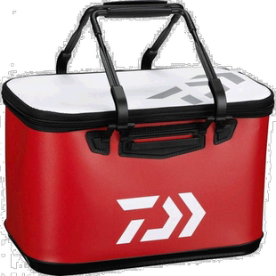 【日本直邮】Daiwa达亿瓦垂钓箱红色垂钓便携多功能诱饵箱提拉