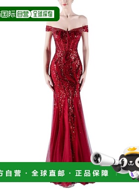 自营KALINNU Maxi Dress - Wine Red 长裙连衣裙美国直发奥莱