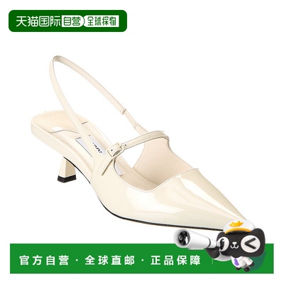 自营Jimmy Choo Didi 45 漆皮露跟高跟鞋 - 白色 美国奥莱直发