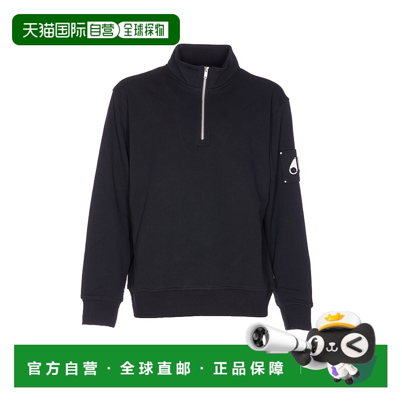 1h可退 香港直邮MOOSE KNUCKLES 男士卫衣 M35MS613292 AW2025 黑