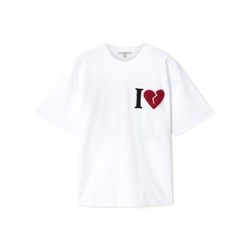 ALL SAINTS 女士T恤 W082JE437 SS2026 白色 Heart Etta T恤短袖