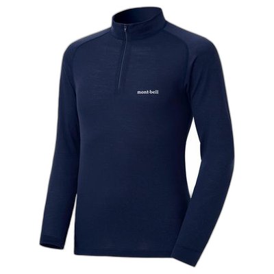 日本直邮montbell 级美利奴羊毛 M.W. 高领衬衫 男士 1107656运动