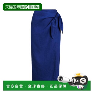 1h可退 香港直邮Lauren Ralph Lauren 女士 中长半身裙 blue蓝色