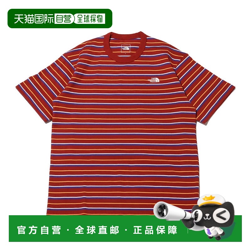 日本直邮THE NORTH FACE S/S Multi Border短袖T恤