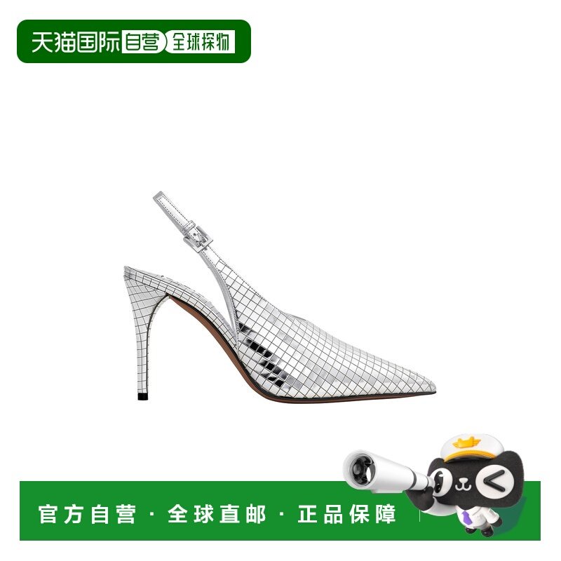 1h可退 香港直邮alaia 女士 露跟浅口鞋 AA3E053CK293 metal金属,女鞋,浅口单鞋,淘宝优惠券,粉丝福利购,淘宝优惠卷