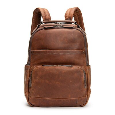 美国直邮FRYE男士双肩包背包皮革