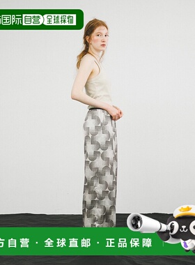 1h可退 日本直邮LAATO 女装 宽松休闲裤 大胆印花设计 WBA624N002