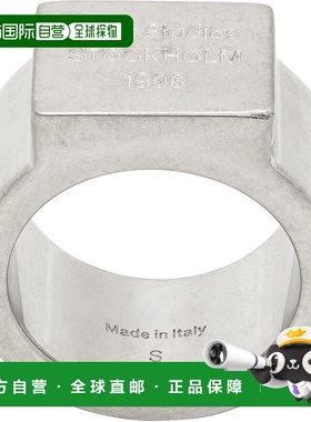 1h可退 香港直邮潮奢 Acne Studios 艾克妮 男士 徽标雕花图章戒